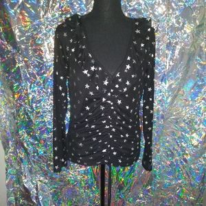 Goth Stars Mesh Top